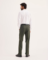 Back view of model wearing Chimera Signature Iron Free Khakis, Slim Fit with Stain Defender®.