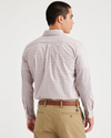 Back view of model wearing Chuparose Fawn Signature Comfort Flex Shirt, Classic Fit.