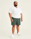 Front view of model wearing Cilantro Ultimate 9.5" Shorts (Big and Tall).
