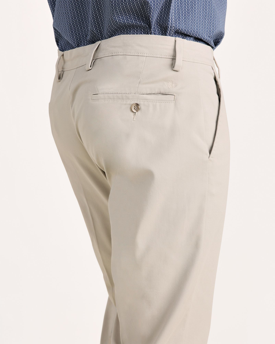 View of model wearing Cloud Easy Khakis, Classic Fit (Big and Tall).