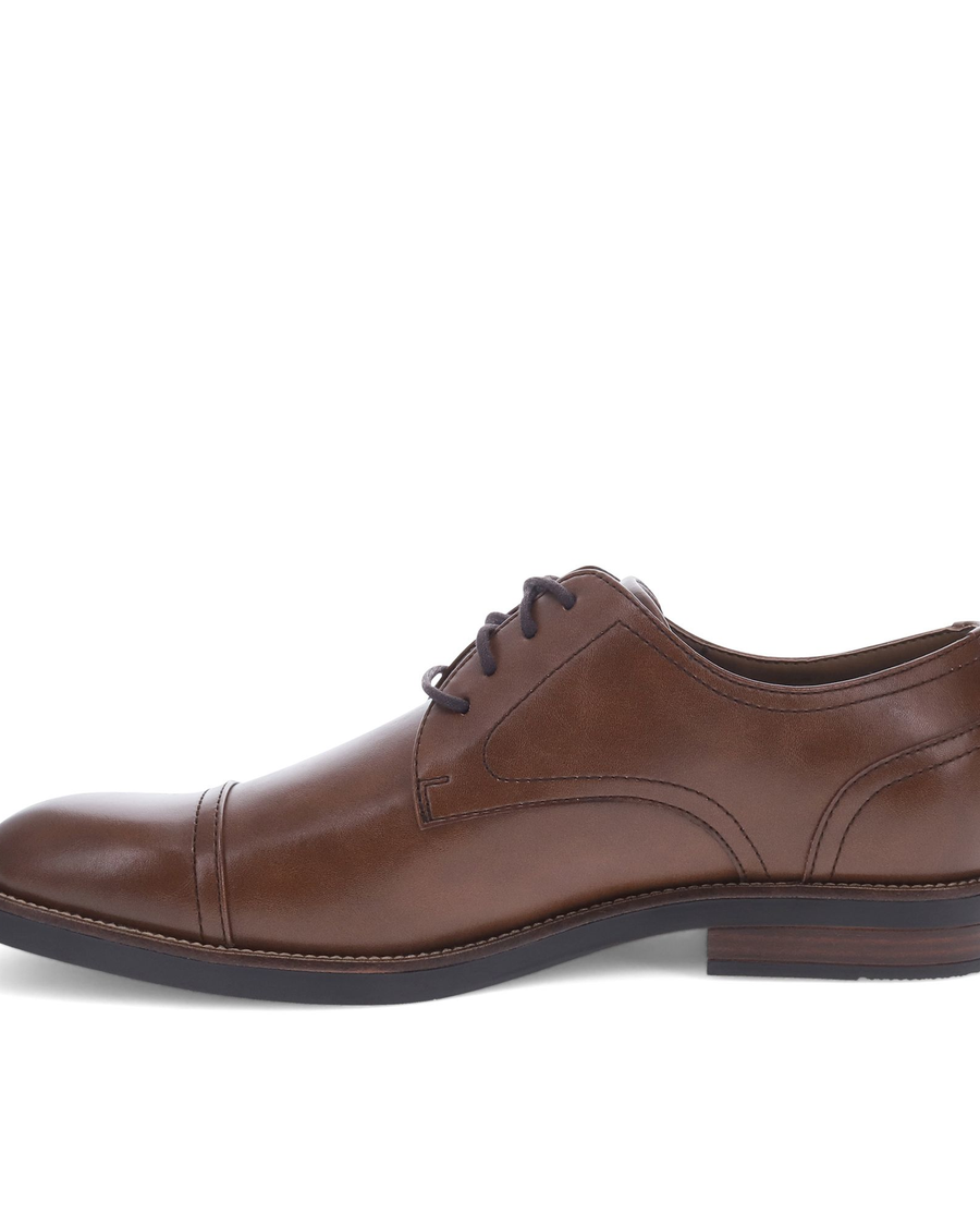 Side view of  Cognac Baytown Shoes.