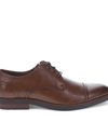 Side view of  Cognac Baytown Shoes.