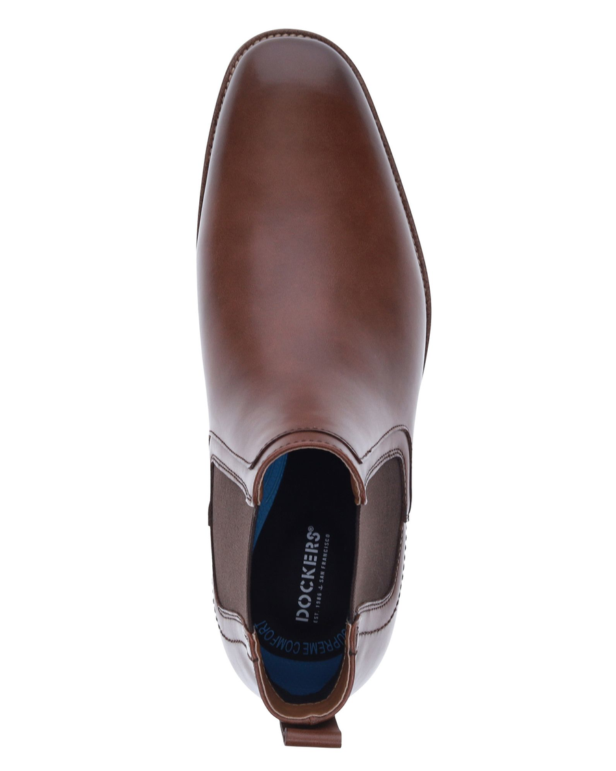 View of  Cognac Brookside Chelsea Boot.