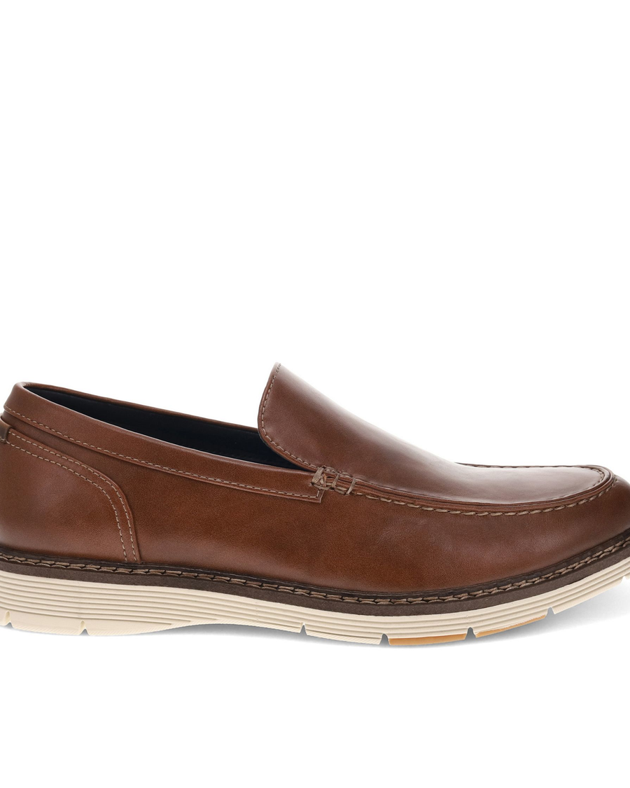 Side view of  Cognac Elmhurst Shoes.