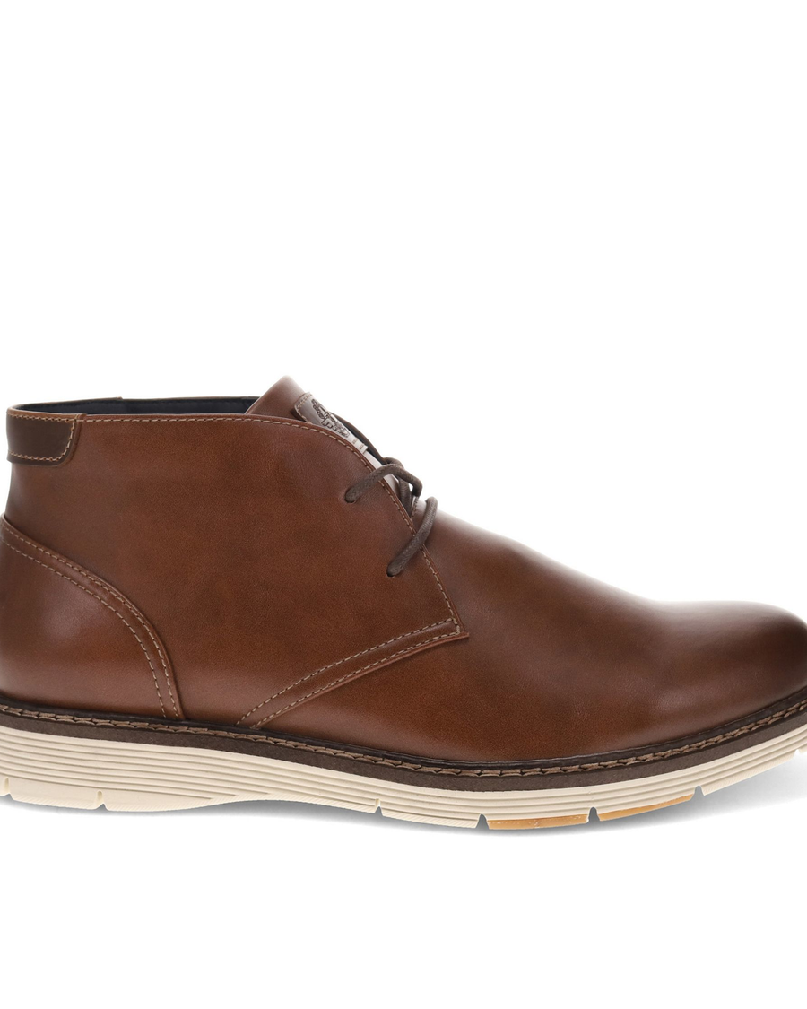 Side view of  Cognac Esmond Shoes.