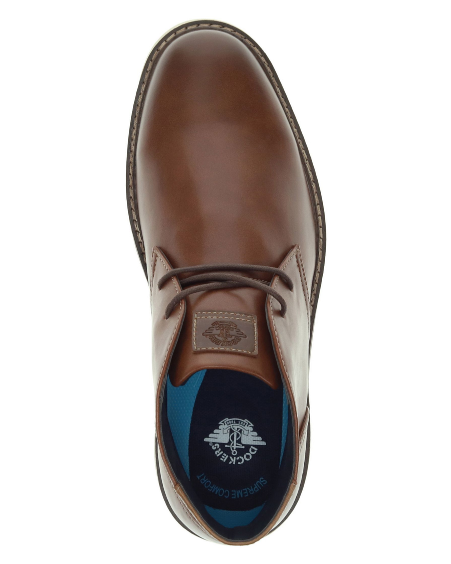 View of  Cognac Esmond Shoes.