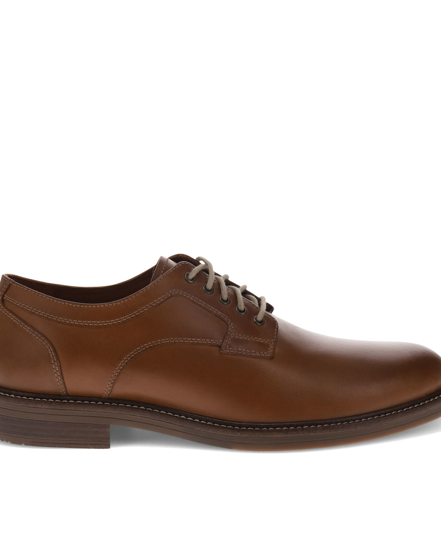 Side view of  Cognac Ludgate Shoes.