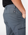View of model wearing Cool Slate Tech Cargo 9" Shorts.