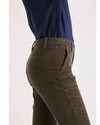 Side view of model wearing Crocodile Weekend Chinos, Slim Fit.