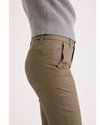 Side view of model wearing Cub Weekend Chinos, Slim Fit.