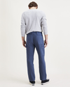 Back view of model wearing Dark Blue California Carpenter Pants, Straight Fit.