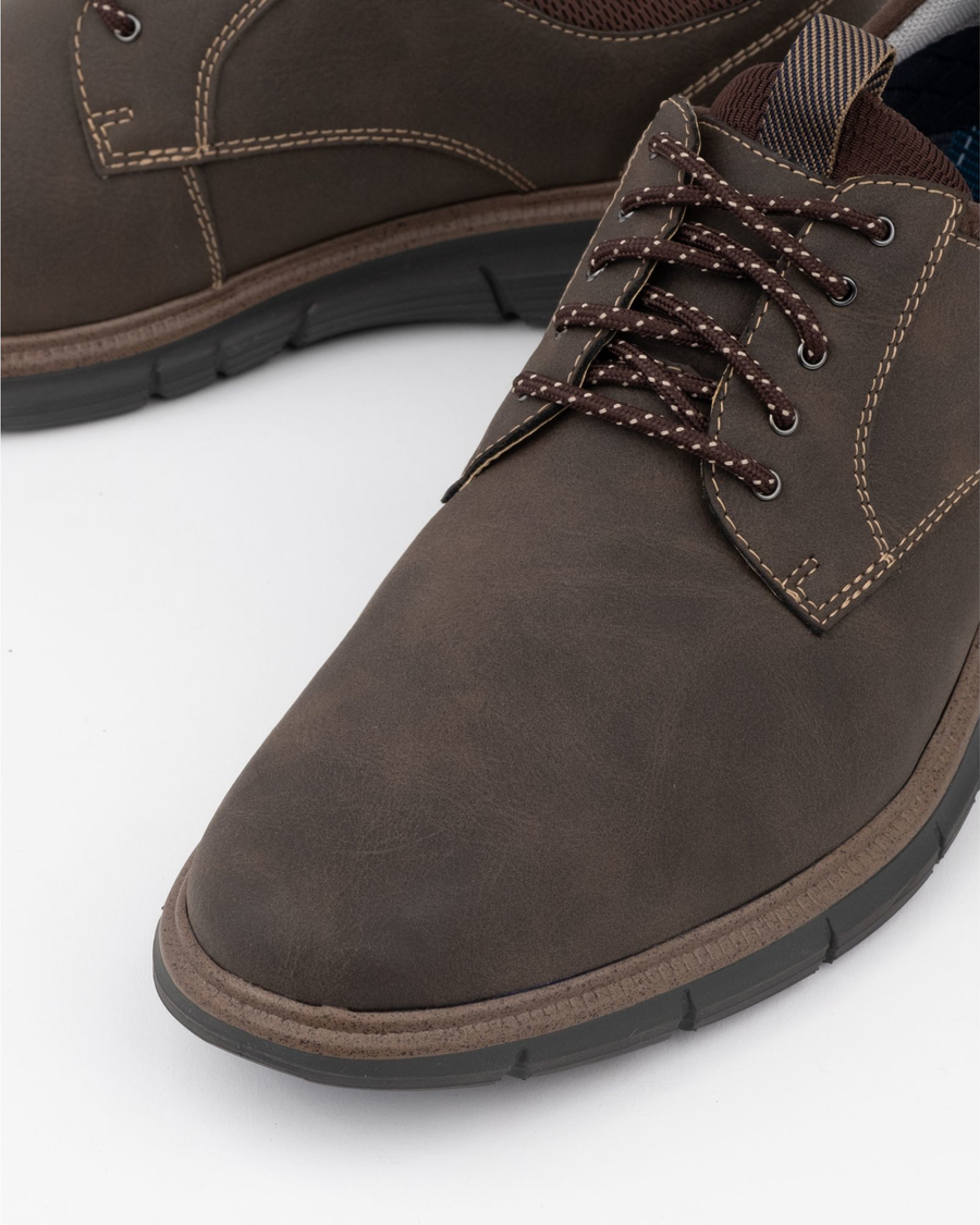 View of  Dark Brown Cooper Oxford Shoes.