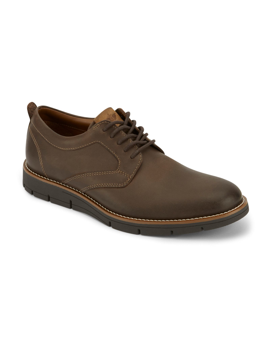 Front view of  Dark Brown Nathan Shoes.