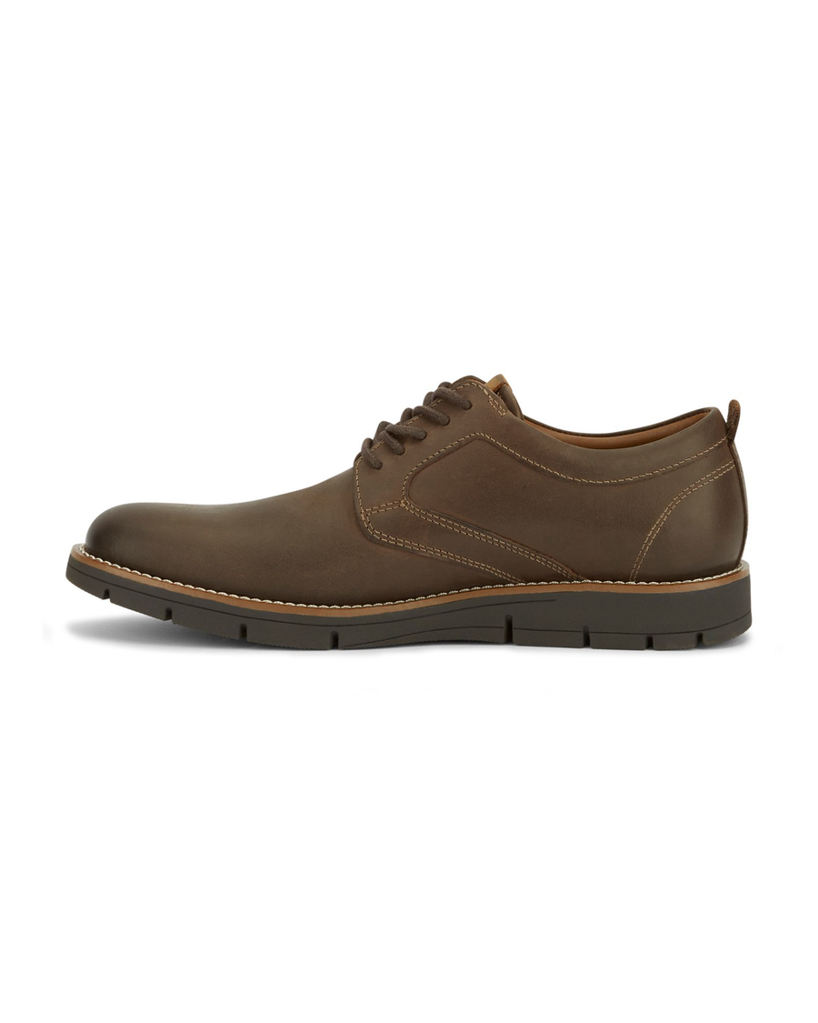 Side view of  Dark Brown Nathan Shoes.