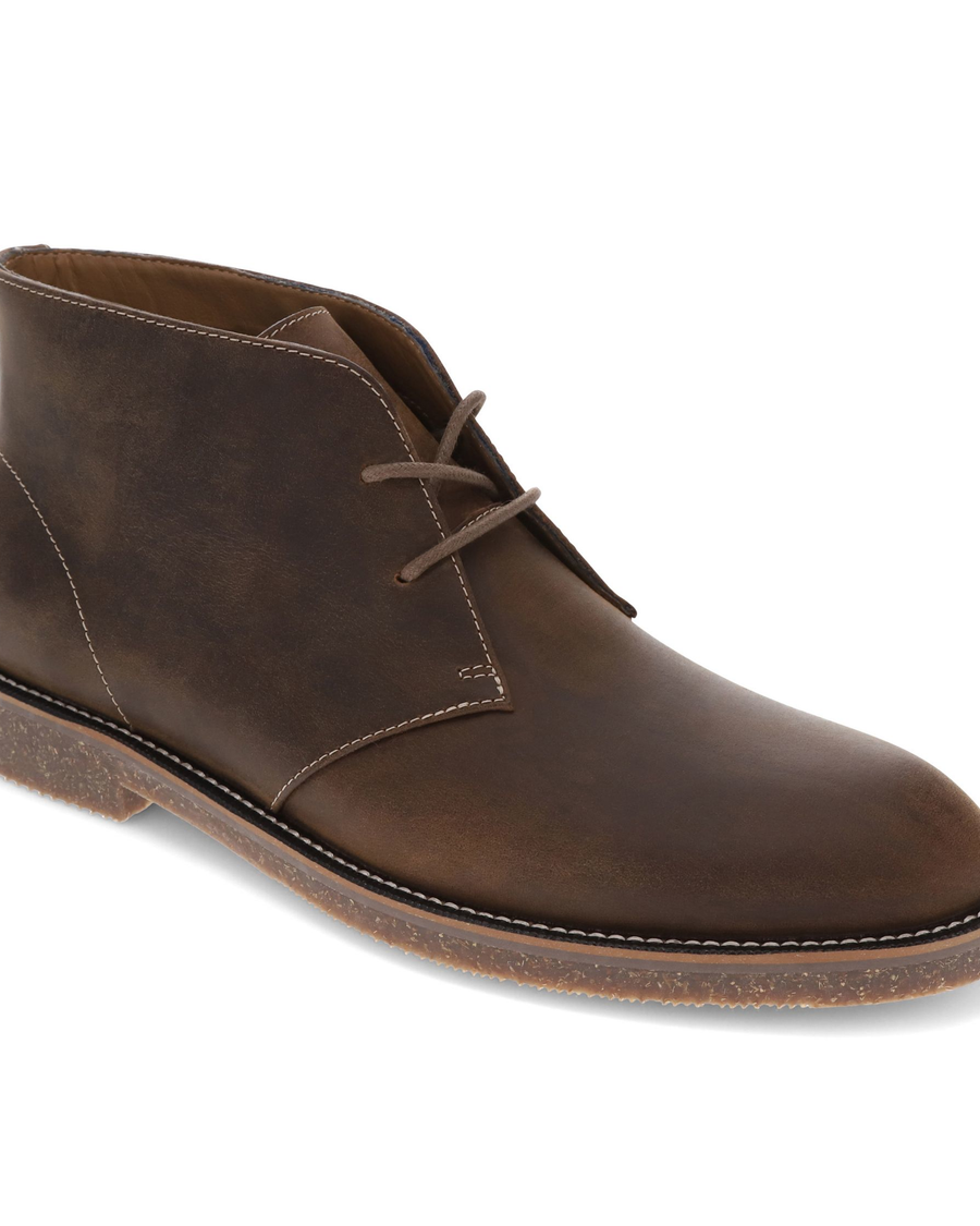 View of  Dark Brown Nigel Shoes.