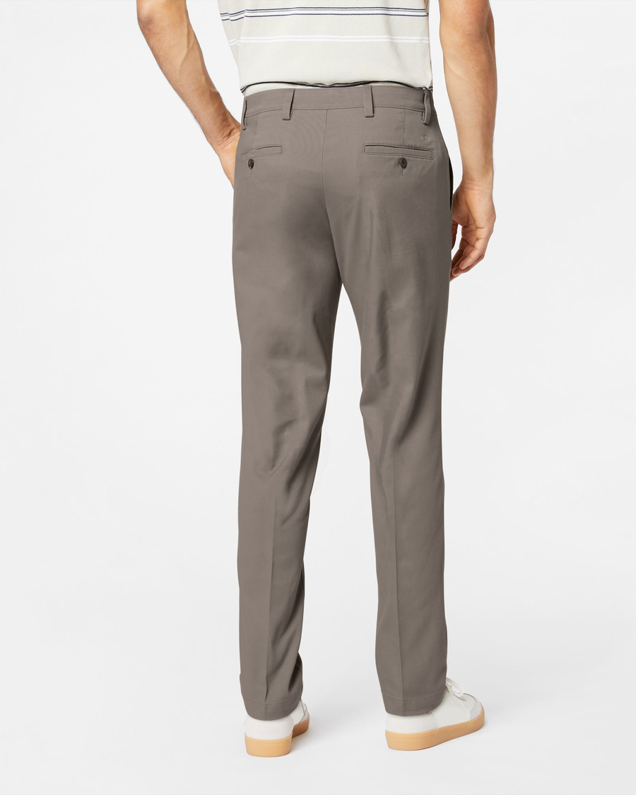Dockers Men's Easy Slim Fit Khaki Stretch Pants - Dark Pebble Dockers Men's Easy Slim Fit Khaki Stretch Pants - Dark Pebble