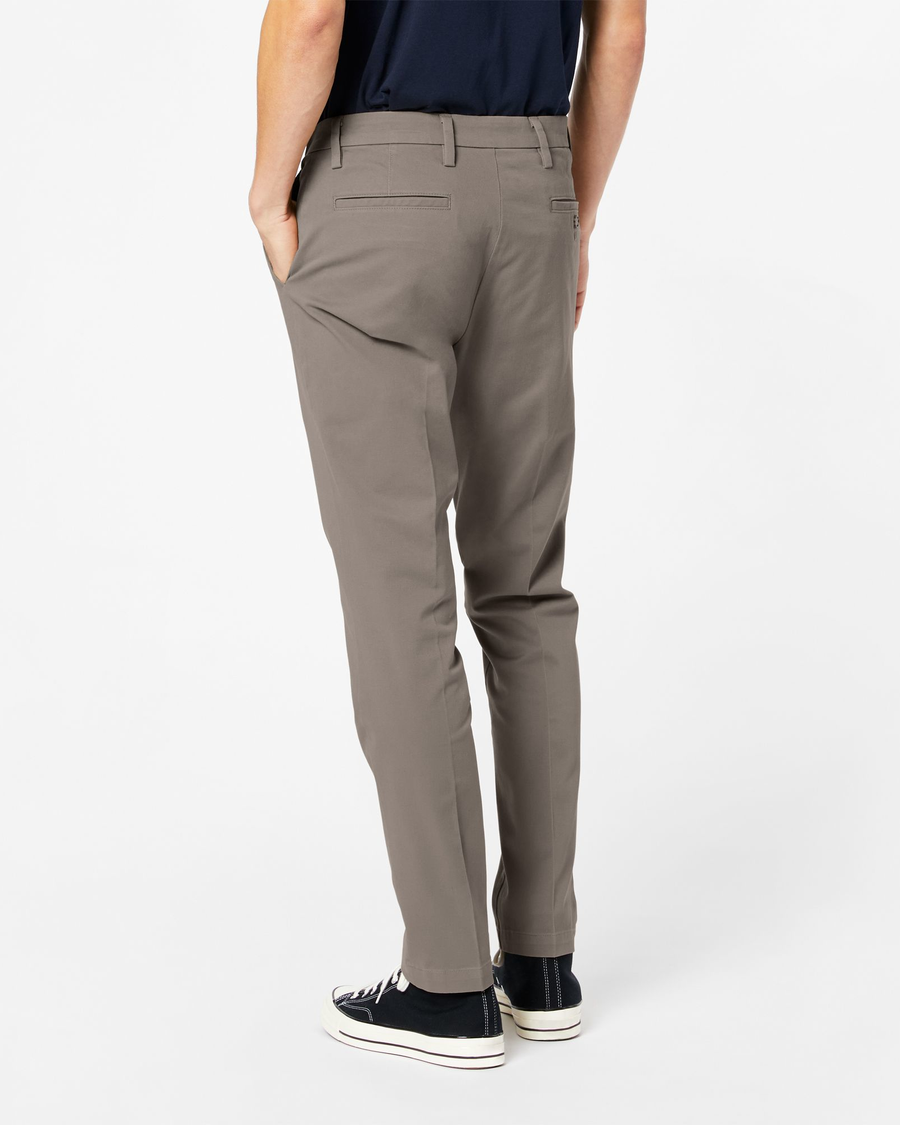 Cotton Stretch Trousers in Dark Grey - in the windsor. Online-Shop