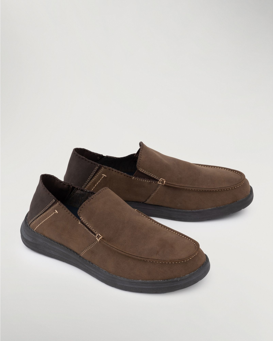 Front view of  Dark Tan Ferris Shoes.