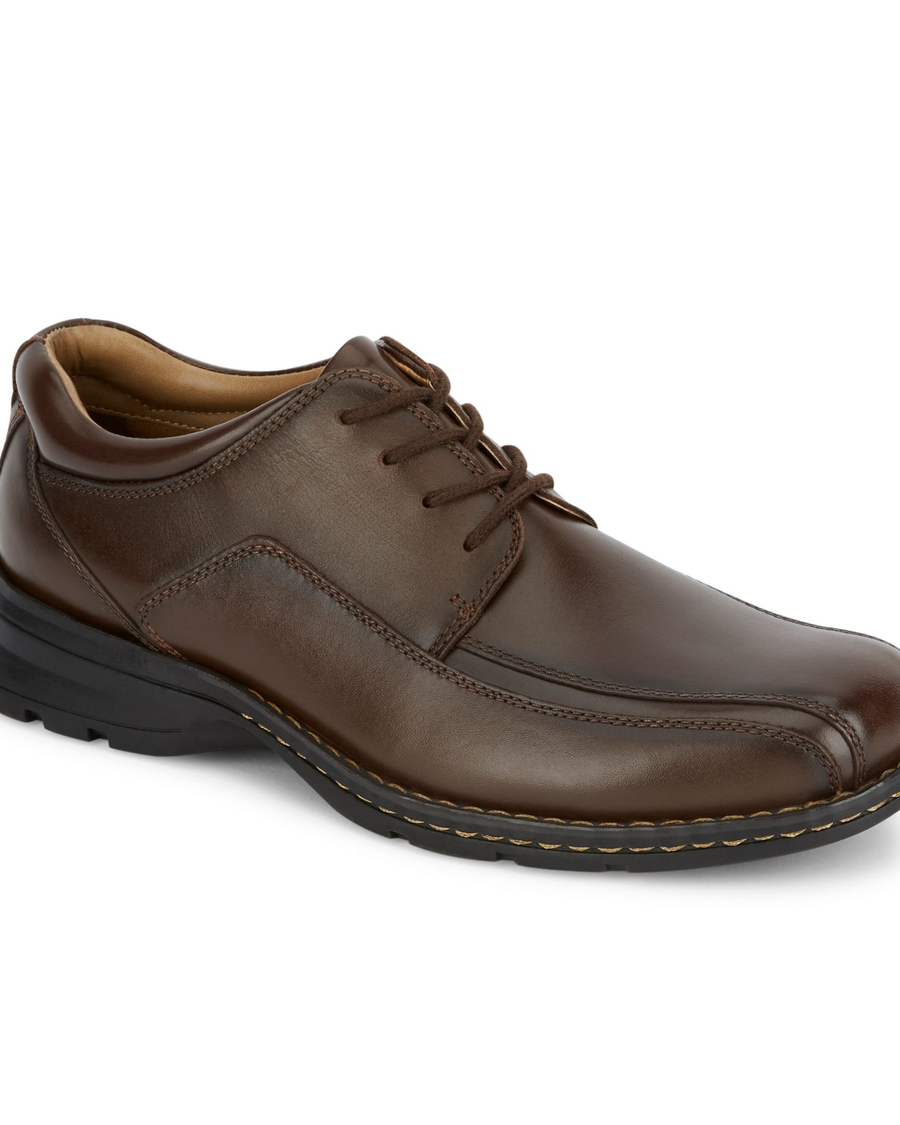 View of  Dark Tan Trustee Oxford Shoes.