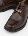 View of  Dark Tan Trustee Oxford Shoes.