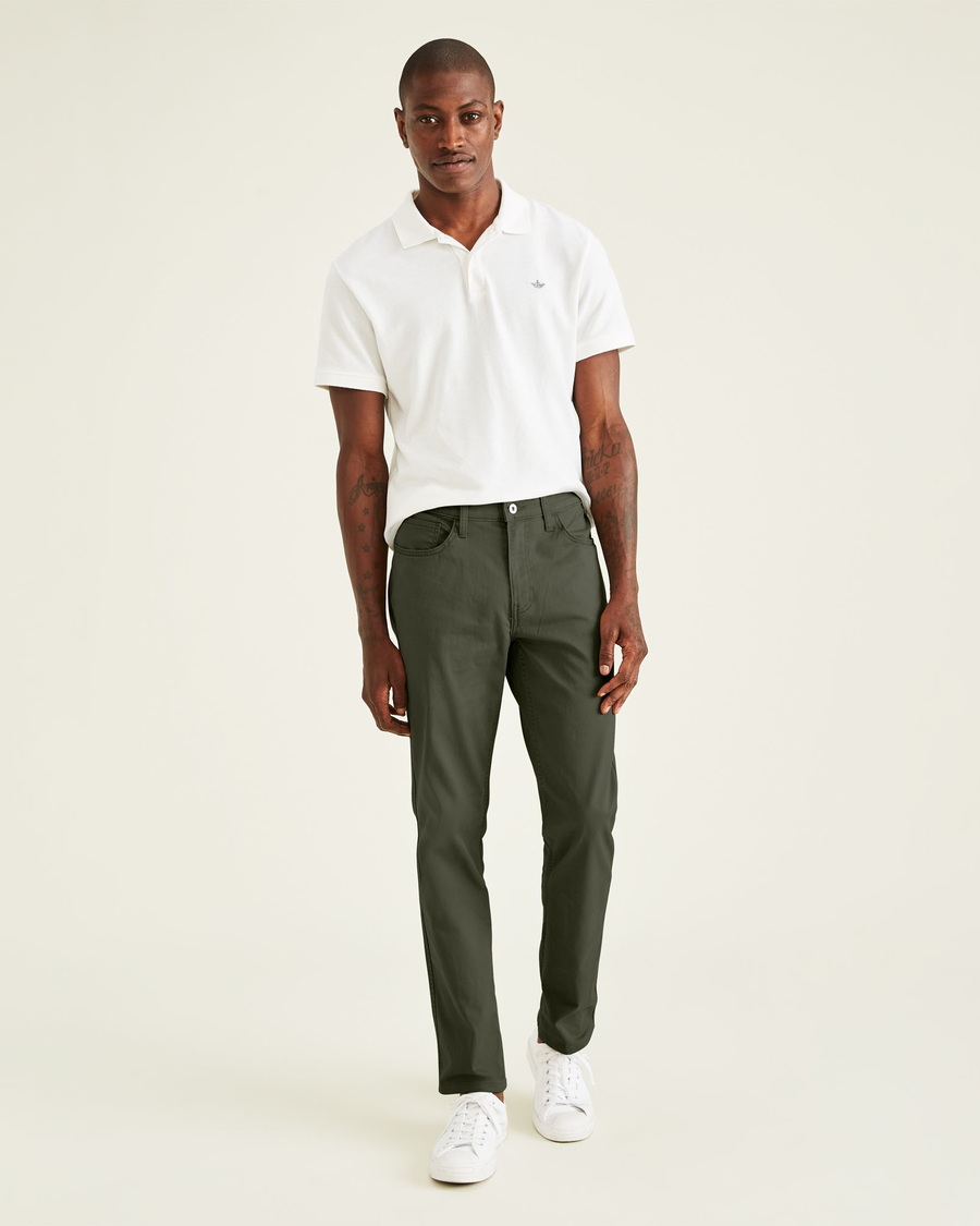 DOCKERS THE BEST PRESSÉ SIGNATURE KAKI COUPE DROITE TAILLE DOCKERS THE BEST PRESSÉ SIGNATURE KAKI COUPE DROITE TAILLE