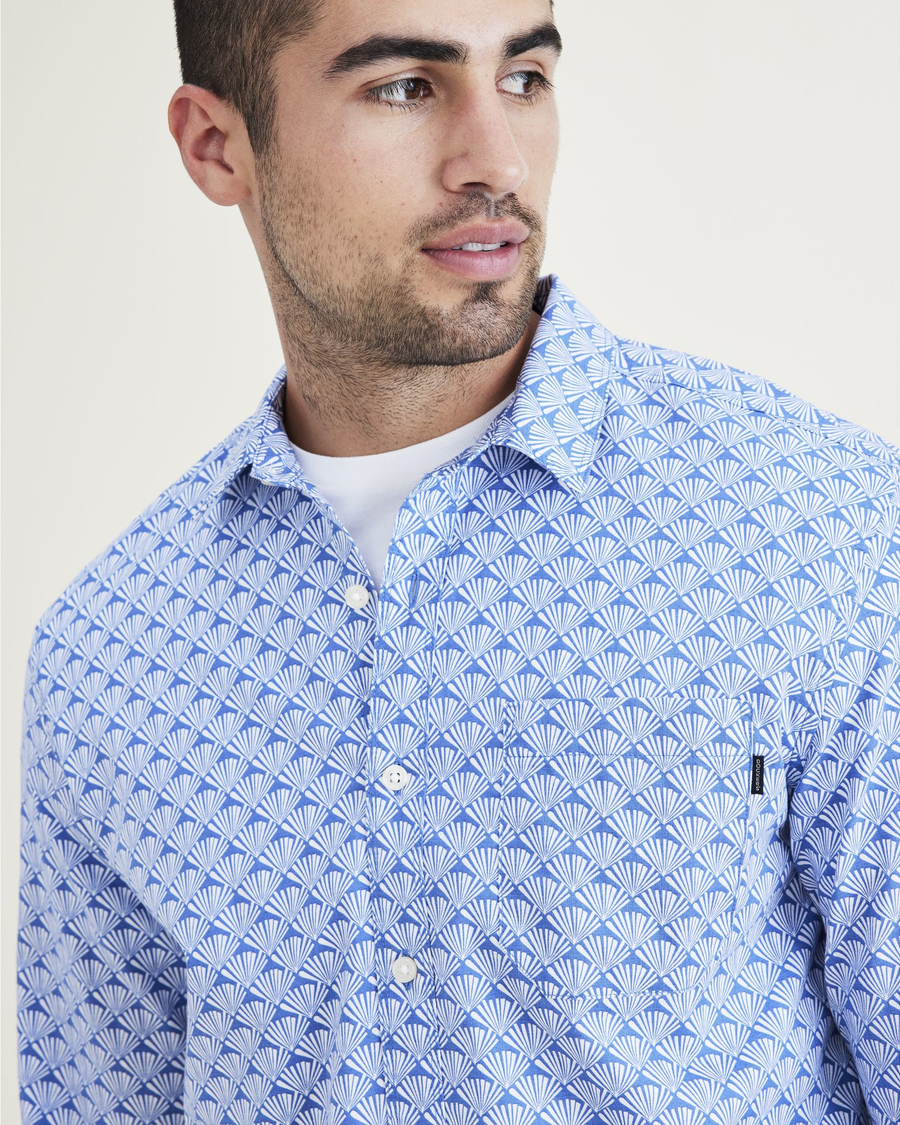 View of model wearing Delft Ultimate Shirt, Regular Fit.