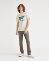 View of model wearing Egret Bixby Bridge Graphic Tee, Slim Fit.