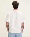 Back view of model wearing Egret Dandois x Dockers® Relaxed Tee.