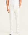 View of model wearing Egret Original Chinos, Tapered Fit.