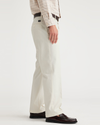 Side view of model wearing Egret Signature Iron Free Khakis, Straight Fit with Stain Defender®.