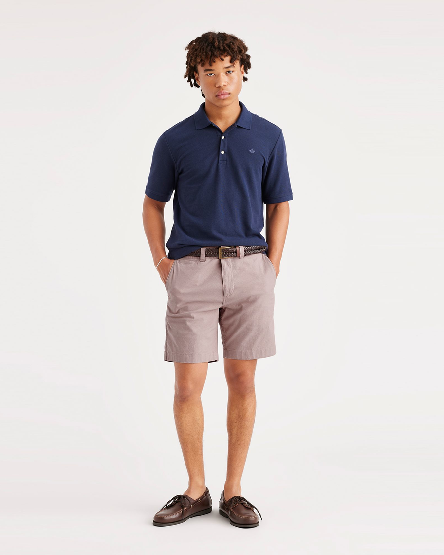 Front view of model wearing Fawn Alpha 8" Shorts.