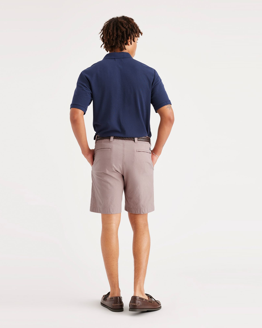Back view of model wearing Fawn California 8" Shorts.