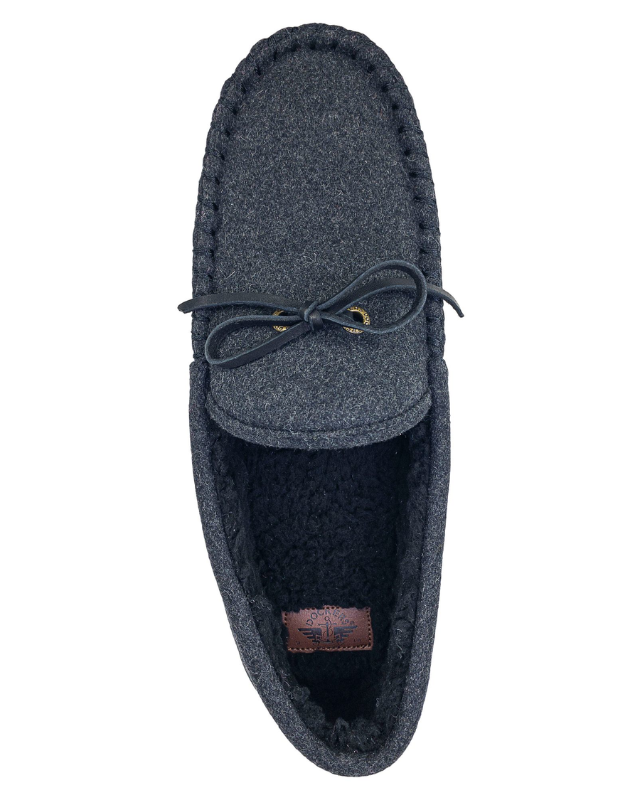 Rugged Microsuede Boater Moccasin Slippers Dockers