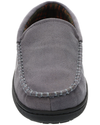 View of  Grey Ultrawool Venetian Moccasin Slippers.