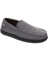 Front view of  Grey Ultrawool Venetian Moccasin Slippers.