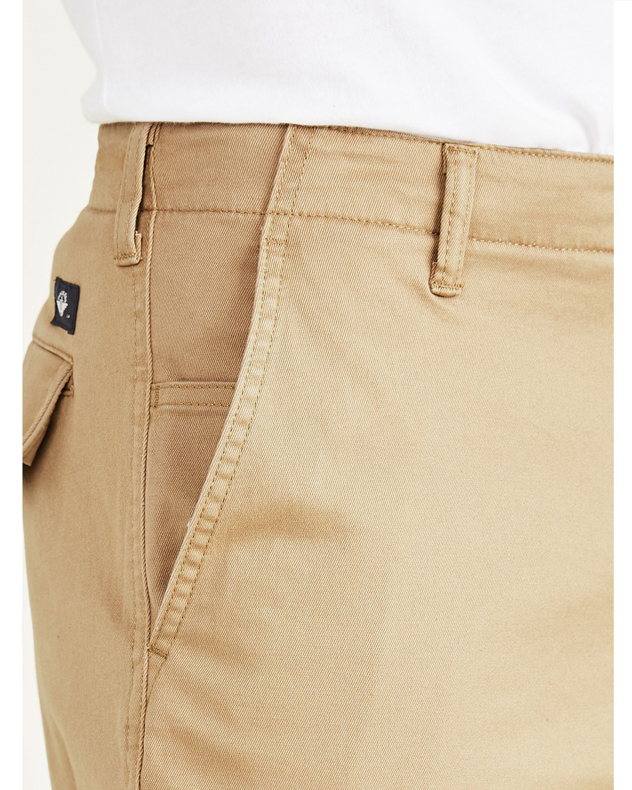 View of model wearing Harvest Gold Cargo Pants, Relaxed Fit.