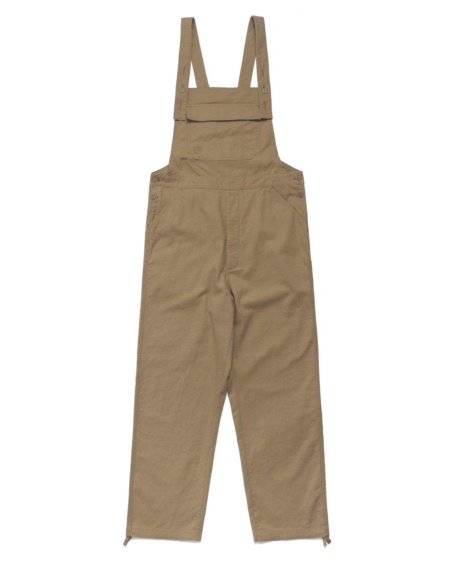 Front view of model wearing Harvest Gold Dockers® x Malbon Overalls, Straight Fit.