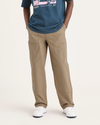 Front view of model wearing Harvest Gold Eighty-Six Utility Pants, Loose Fit.