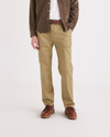 Front view of model wearing Harvest Gold Original Chinos, Relaxed Tapered Fit.