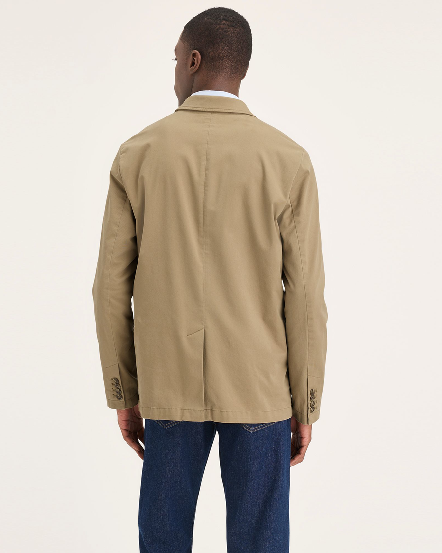 Back view of model wearing Harvest Gold Sport Jacket, Regular Fit.