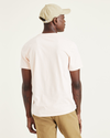 Back view of model wearing Harvest Gold Stencil Graphic Tee, Slim Fit.