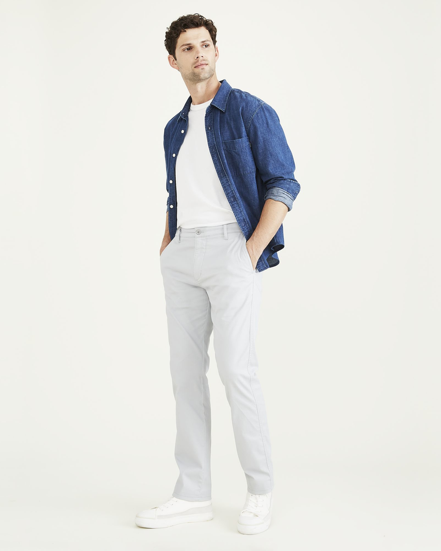 Front view of model wearing High Rise Original Chinos, Slim Fit.