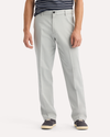 View of model wearing High-Rise Signature Iron Free Khakis, Classic Fit with Stain Defender®.