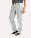View of model wearing High-Rise Signature Iron Free Khakis, Classic Fit with Stain Defender®.