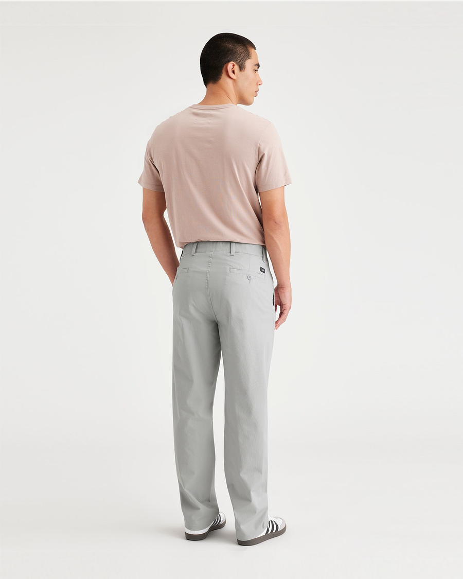 Back view of model wearing High Rise Ultimate Chinos, Straight Fit.
