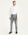 Front view of model wearing High-Rise Workday Khakis, Slim Fit.