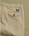 View of model wearing Khaki Made in USA, Double Pleated Khaki Pants - 32 x 28.