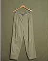 Front view of model wearing Khaki Made in USA, Double Pleated Khaki Pants - 32 x 30.