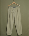 Front view of model wearing Khaki Made in USA, Double Pleated Khaki Pants - 32 x 31.