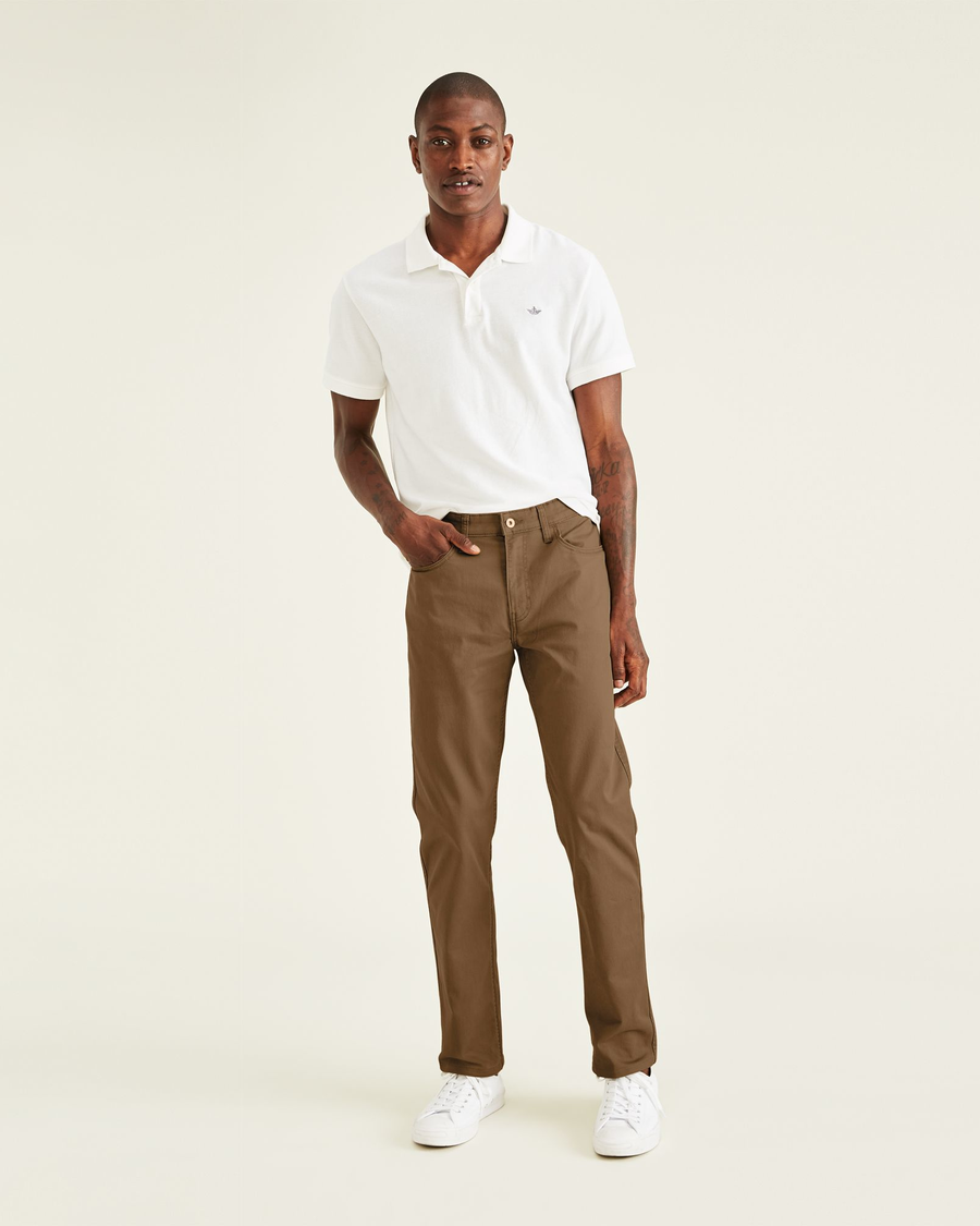 jean cut dress pants Dockers Men's Straight Fit Jean Cut All Seasons Tech Pants